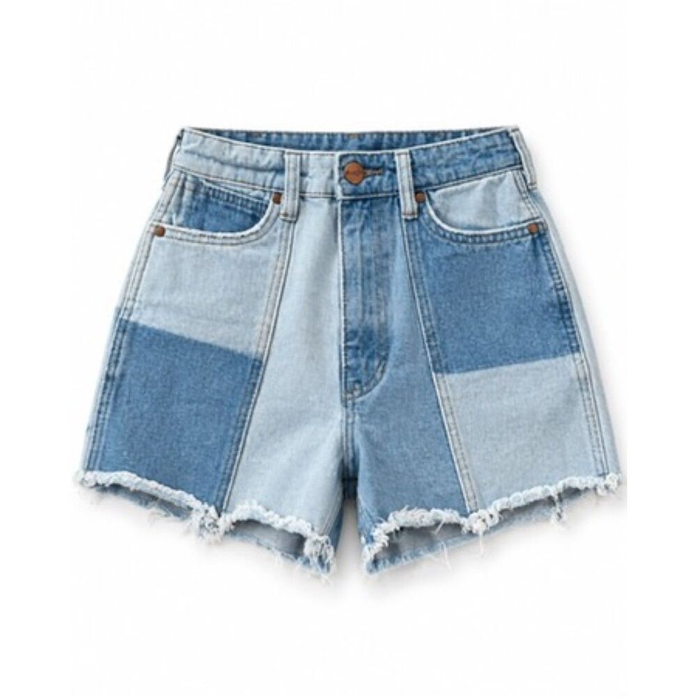 Billabong x Wrangler patchwork denim shorts
